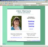 web site - www.clareharrison-music.co.uk  Musician and Singer